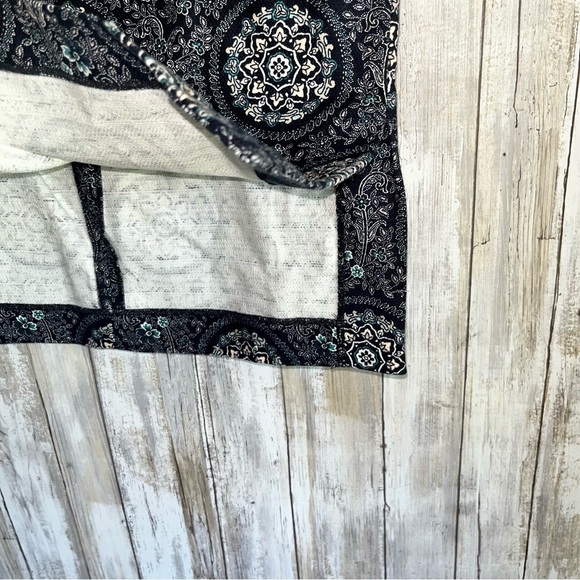 Loft Blue Floral Geometric Pencil Skirt - Picture 4 of 6